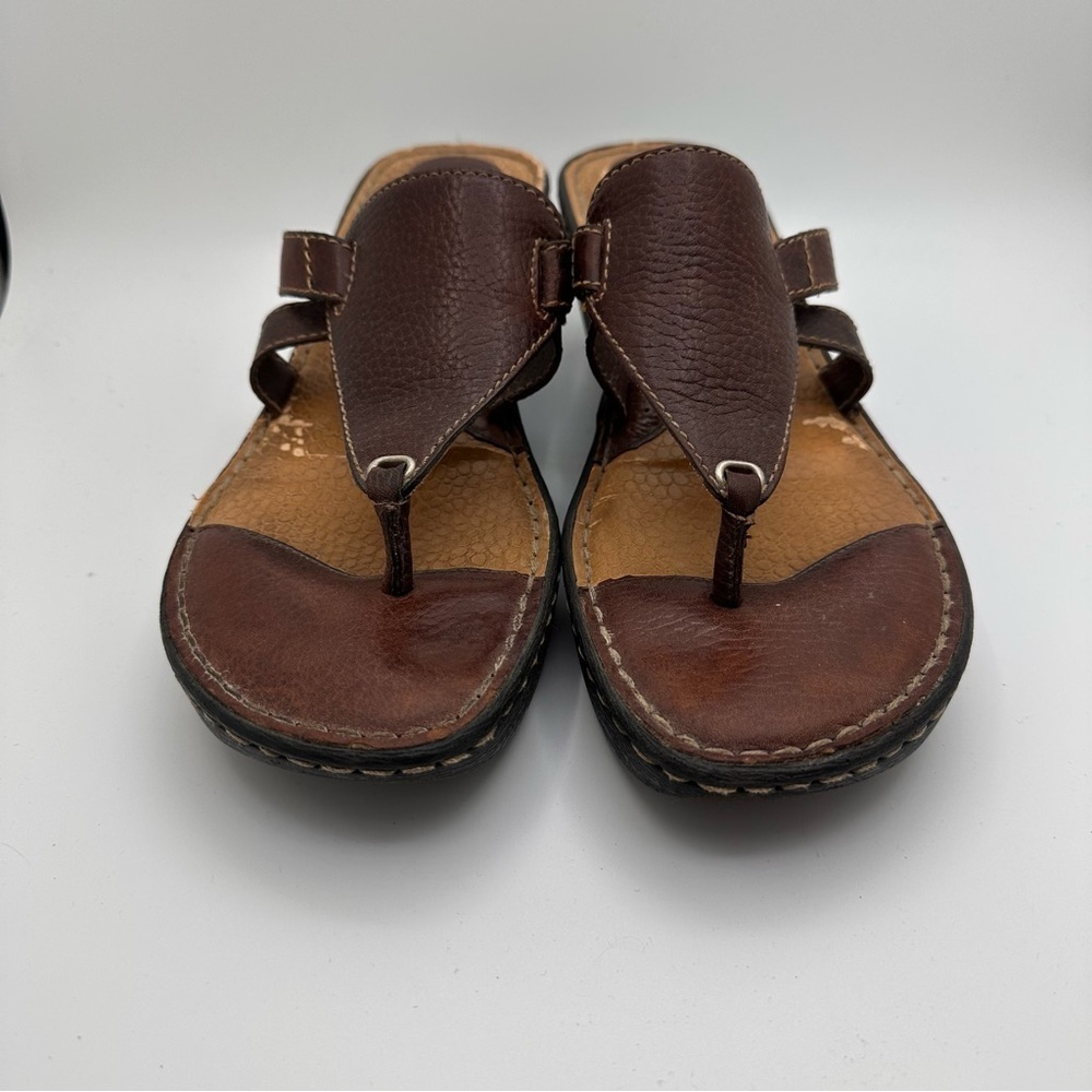 b.o.c. Dark Brown Wedge Sandals size 11 - Picture 3 of 8